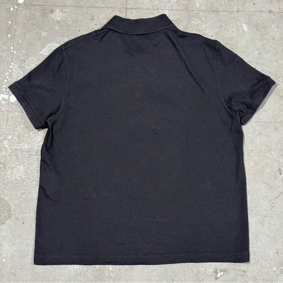 Saint Laurent Polo Shirt Mens Medium Slim Fit Black Italy Designer YSL Paris - Picture 3 of 8